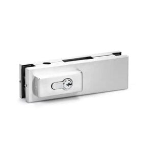 Door Center Edge Patch with D/B Lock & 5 Keys PSS/304 (Center Lock Silver with Cutout)