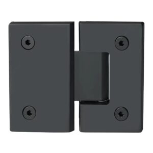 Glass Hinge G-G Flat/Edge Black 304 Royal